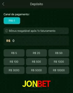 deposits JONBET